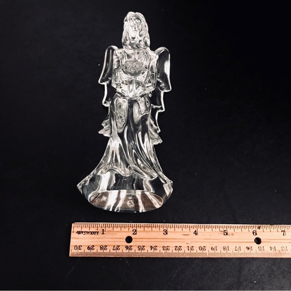 Waterford Crystal ANGEL OF HOPE 7.5” 136395 Open Hands Vintage 1980s - Picture 9 of 14